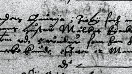 Kuva Iin käräjäoikeuden pöytäkirjasta 21.1.1580.