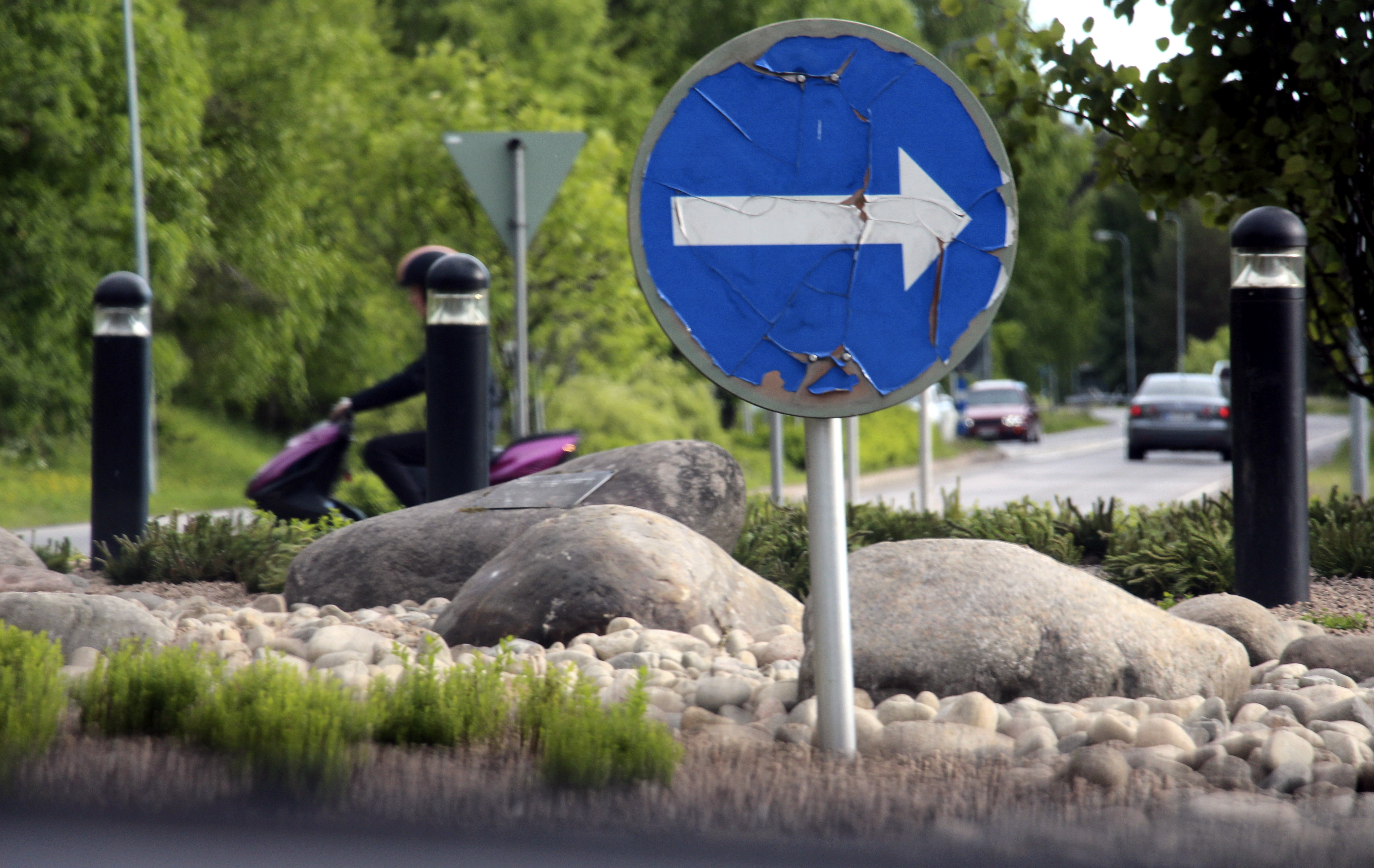 Haukiputaan keskustaajaman kiertoliittymä on kunnostettu - Rantapohja