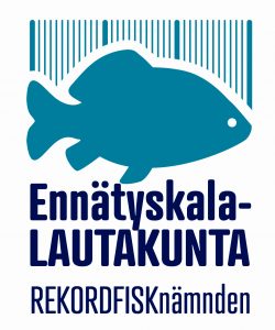 Ennatyskalalautakunnalle suunniteltiin viime vuonna oma logo. Siinä oleva kala on ruutana. Logon on suunnitellut Heidi Niemi.